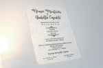Partecipazione nozze plexiglass satinato