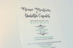 Partecipazione nozze plexiglass satinato