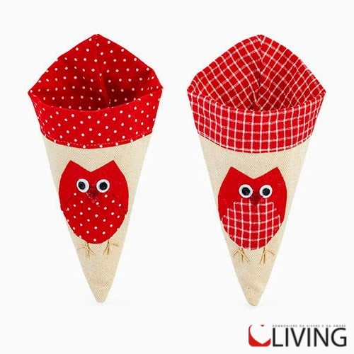 Cono Con Gufo Rosso Ass.