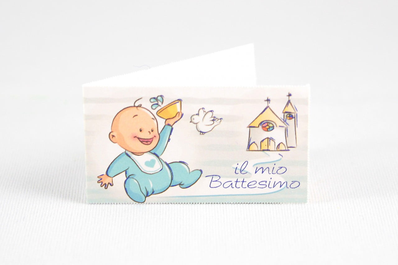 Bigliettino battesimo B090