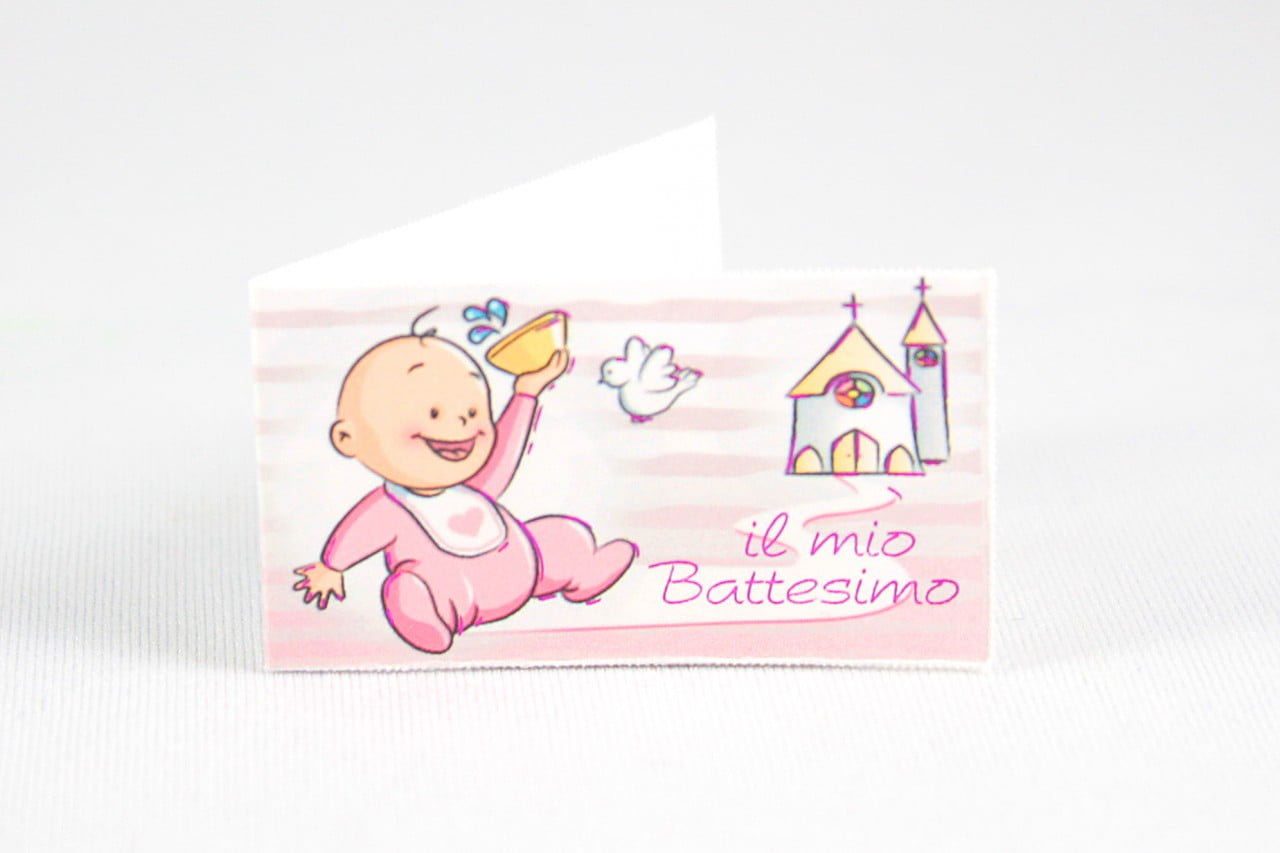 Bigliettino battesimo B091
