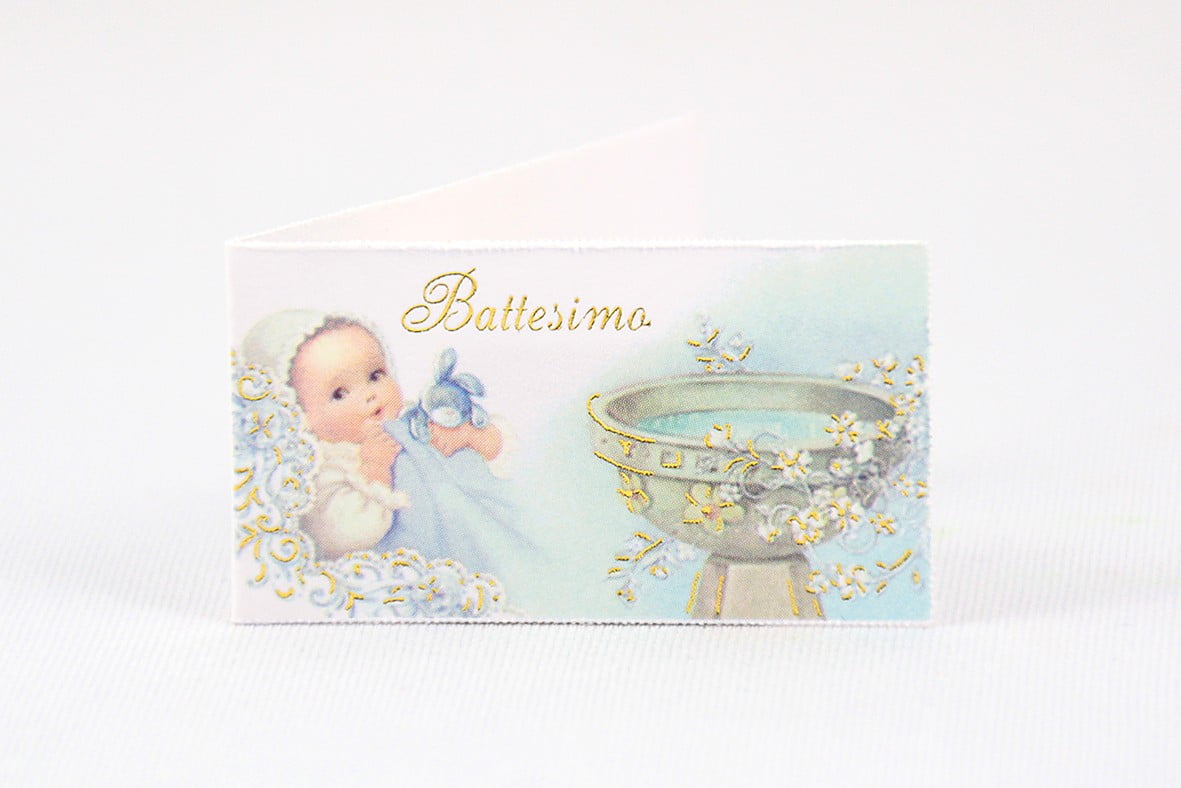 Bigliettino battesimo B034