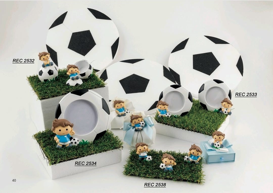 bomboniera porta foto grande calcio