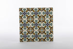 Bomboniera mattonella in ceramica quadrata decoro maiolica