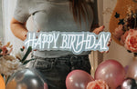 scritta buon compleanno neon