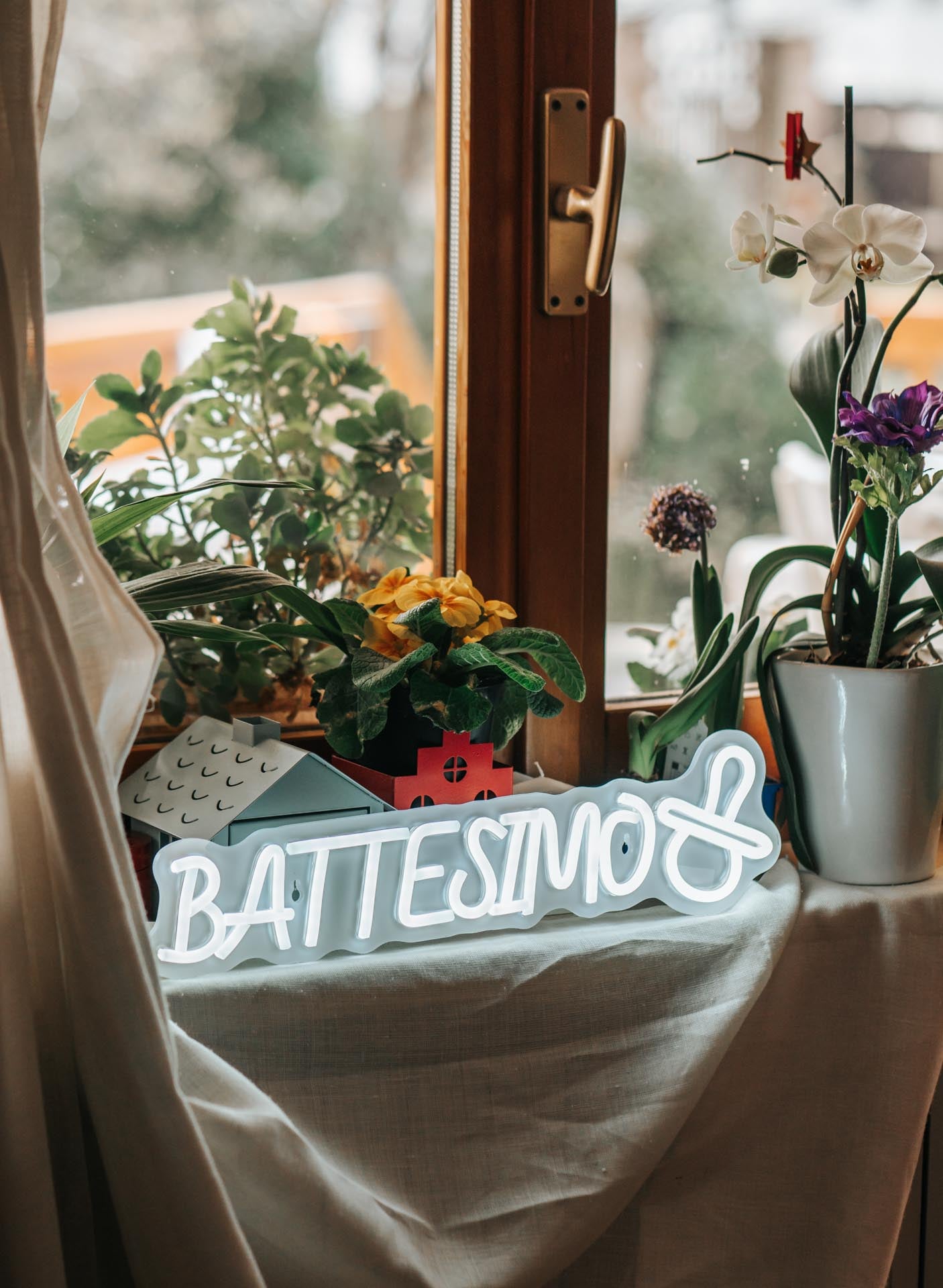 scritta buon battesimo