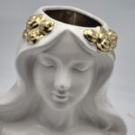 Bomboniera vaso dea gold in ceramica