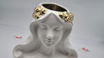 Vaso dea Gold in ceramica