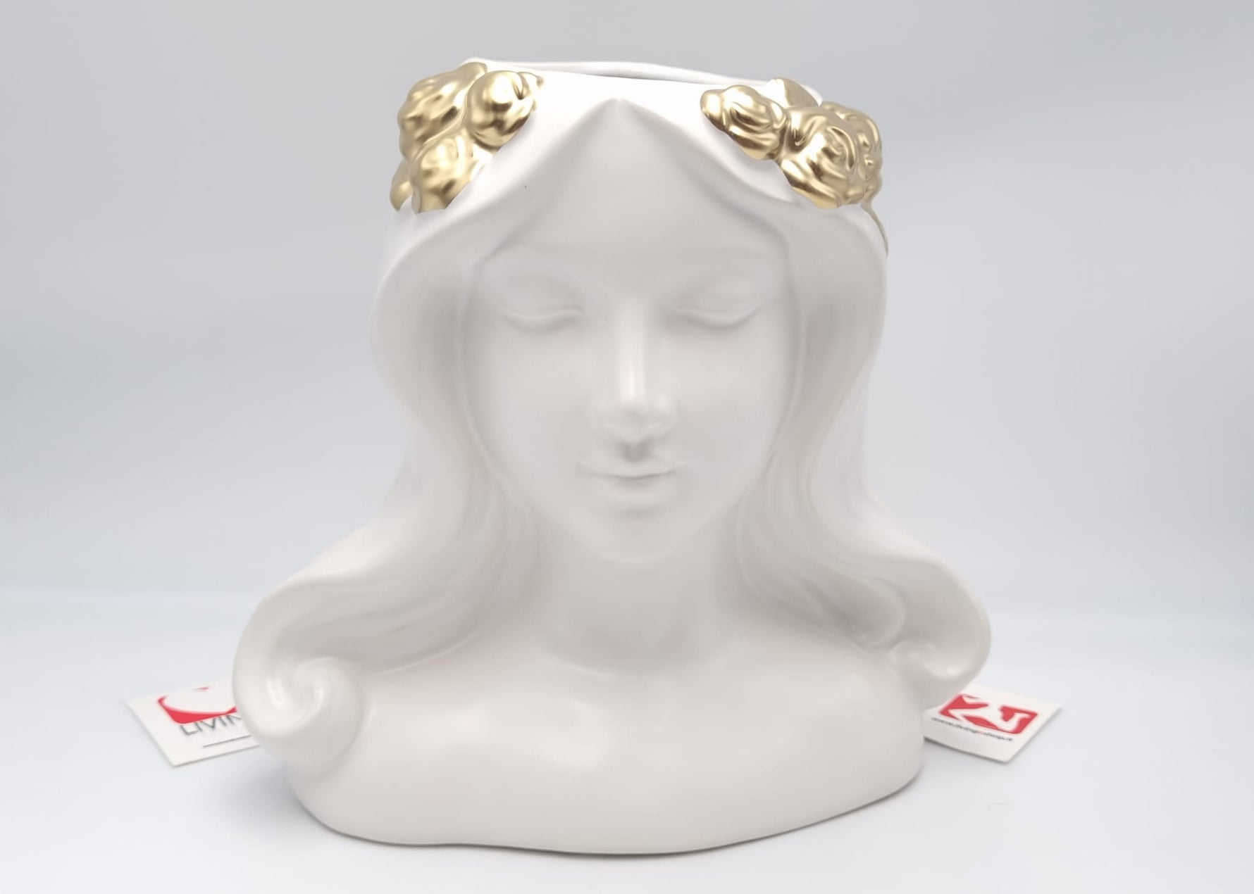 Bomboniera Vaso Dea Gold In Ceramica
