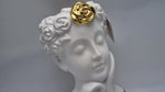 Bomboniera vaso medio gold in ceramica