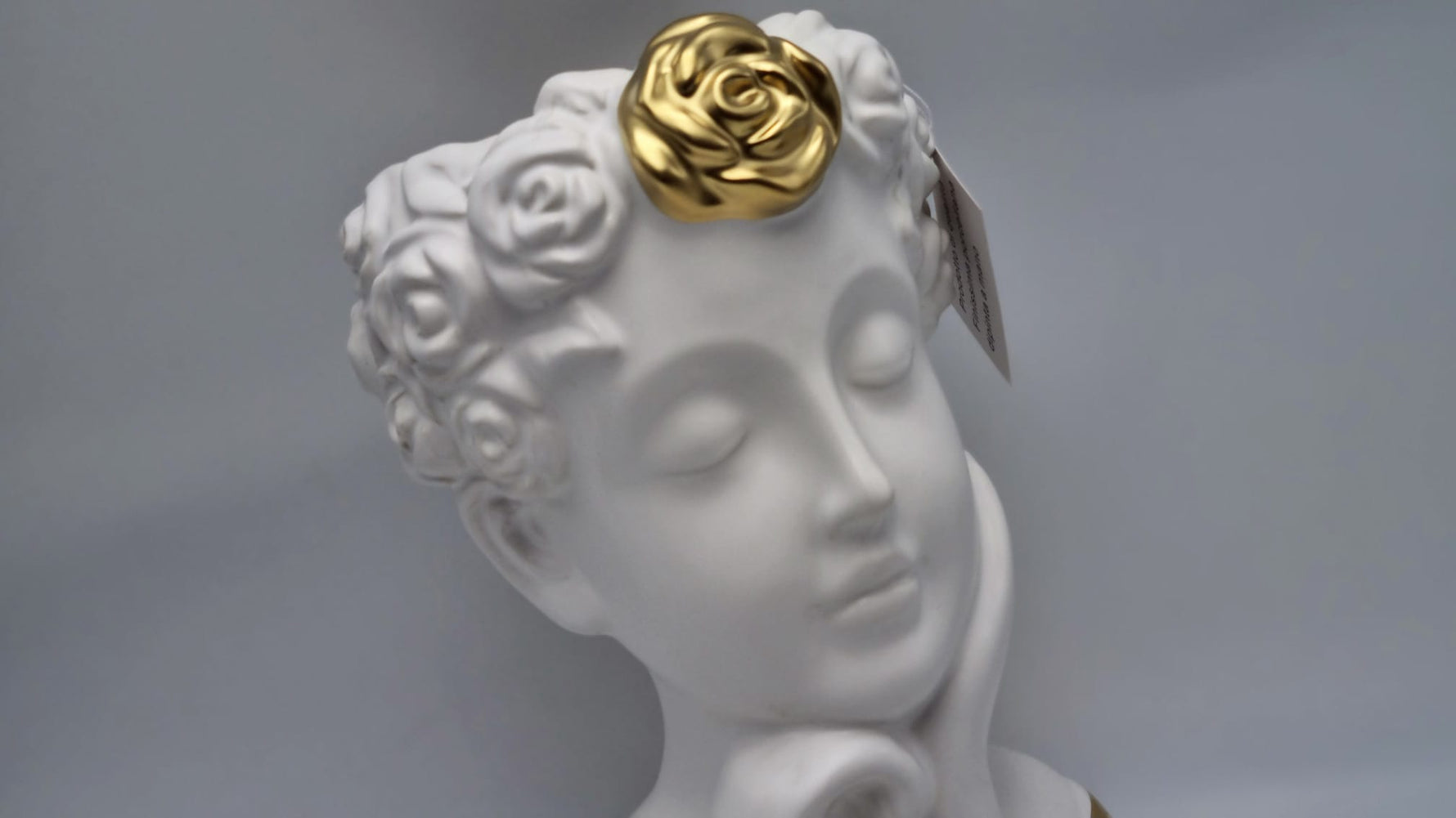 Bomboniera vaso medio gold in ceramica
