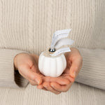 bomboniera candela profumata con vasetto gesso forma zucca