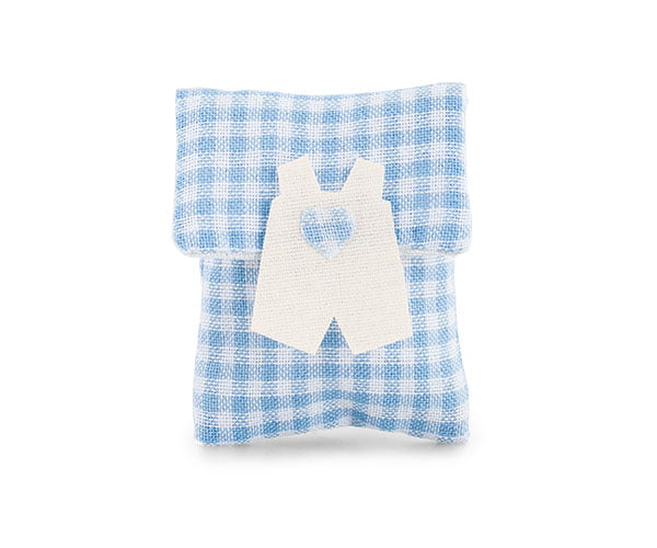 Busta portaconfetti baby shower celeste