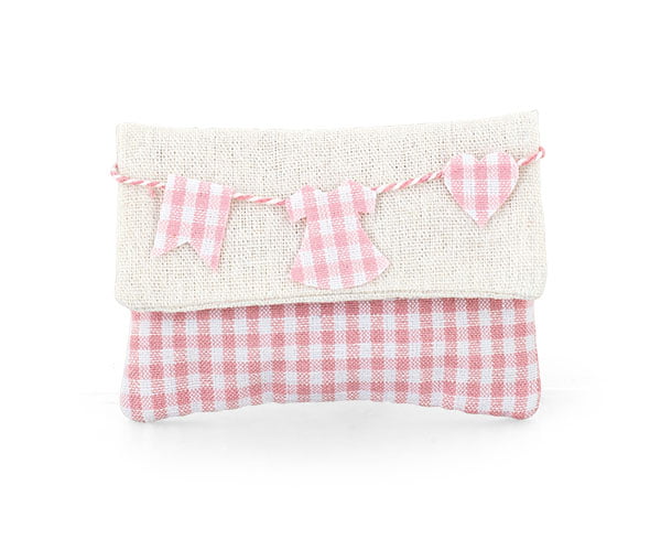 Busta portaconfetti baby shower rosa