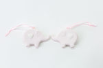 Bomboniera Elefante magnete in porcellana rosa