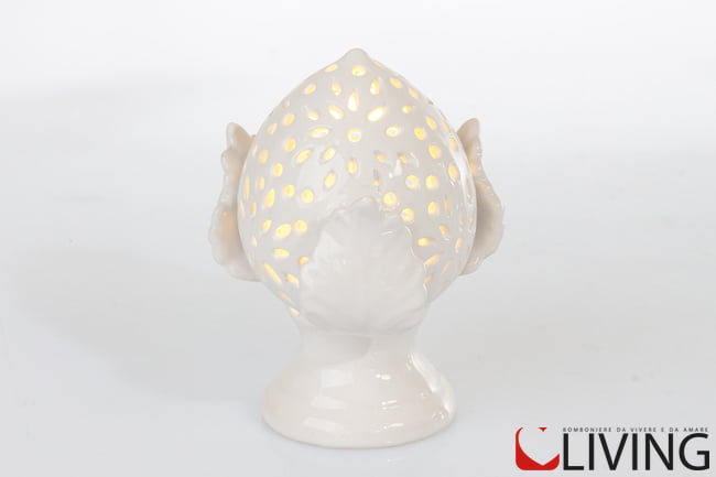 Bomboniera pumo bianco led