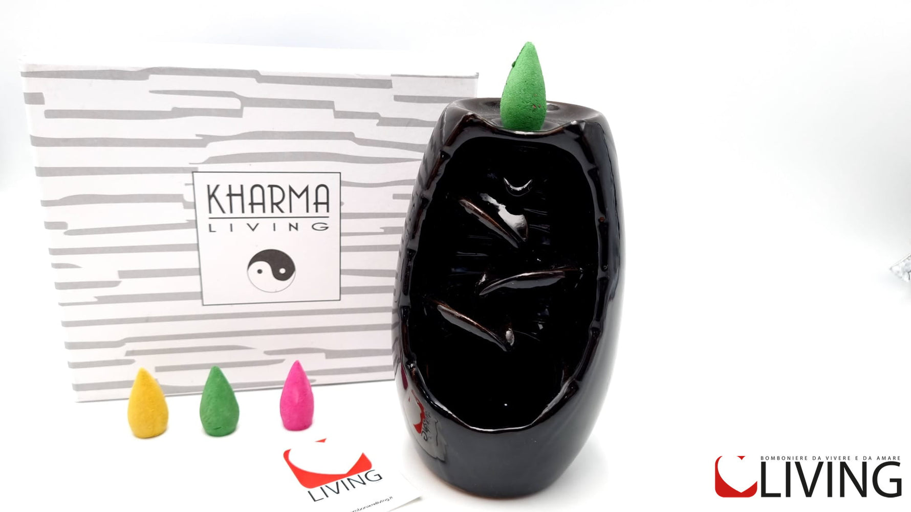 Diffusore-incenso-cascata-fontanella-nero-verde-a7850