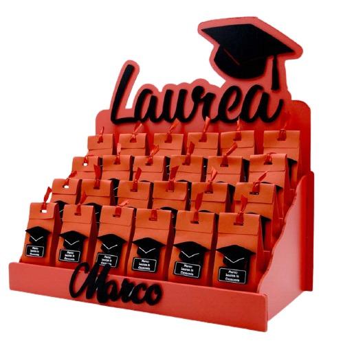 Bomboniera personalizzabile Espositore con 24 Scatoline portaconfetti  magneti tocco