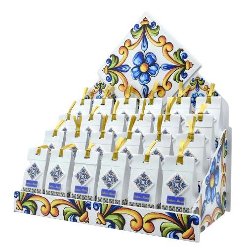 Bomboniera Personalizzabile Espositore Con 24 Scatoline Portaconfetti  Magneti Mattonella Maiolica