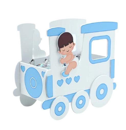 Trenino bimbo portaconfetti personalizzabile