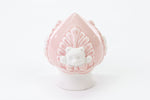 Bomboniera Battesimo pomo porcellana rosa con orsetto