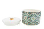Scatola grande in porcellana decoro linea cashmere