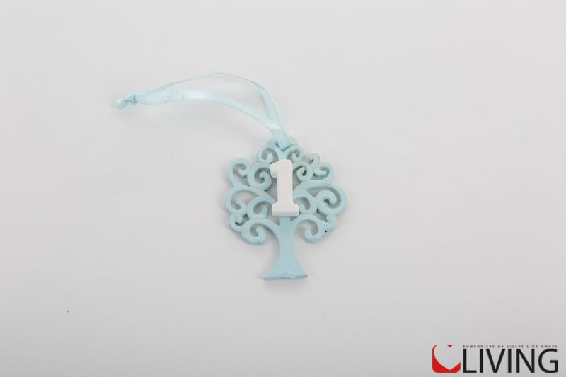 Segnaposto-alberello-celeste-numero-uno-gesso-52407