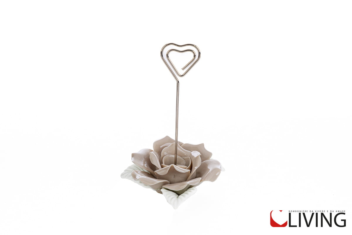 Segnaposto-fiore-porcellana-beige-55180