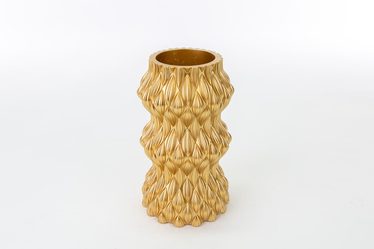 Vaso in resina oro