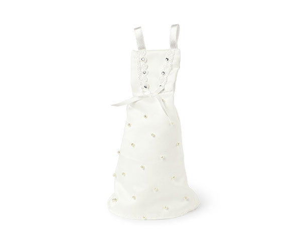 Sacchetto portaconfetti vestito da sposa avorio