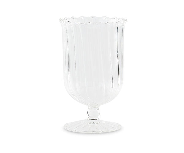 addobbo confettata vaso calice vetro grande