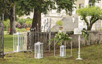 Cascata rose bianche da appendere con 90 luci a led