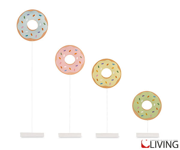 addobbo party set 4 donuts stoffa