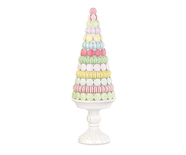 Addobbo compleanno tema Macarons  albero multicolor