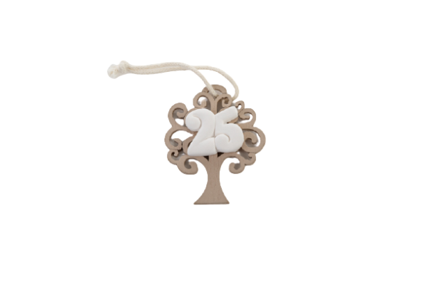 Albero della vita con gessetto 25 anni anniversario di matrimonio