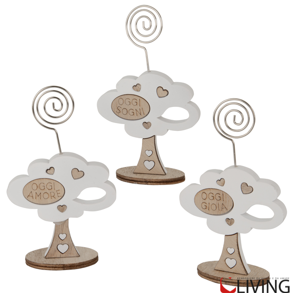 bomboniera segnaposto albero della vita con clip