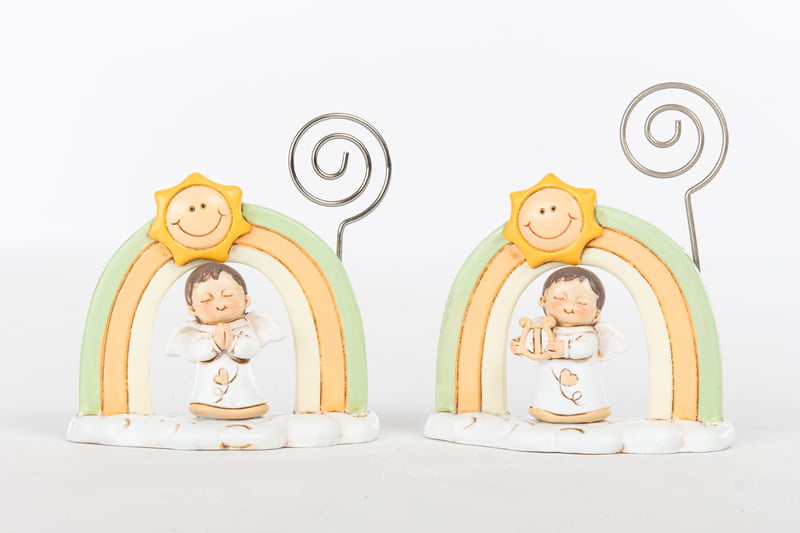 Bomboniera Angelo arcobaleno segnaposto