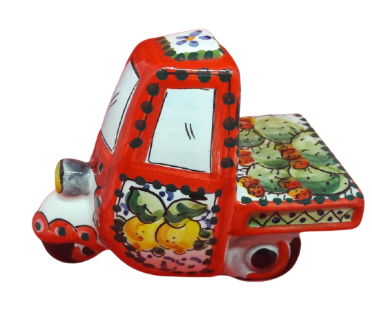 Bomboniera tipica Siciliana moto ape ceramica
