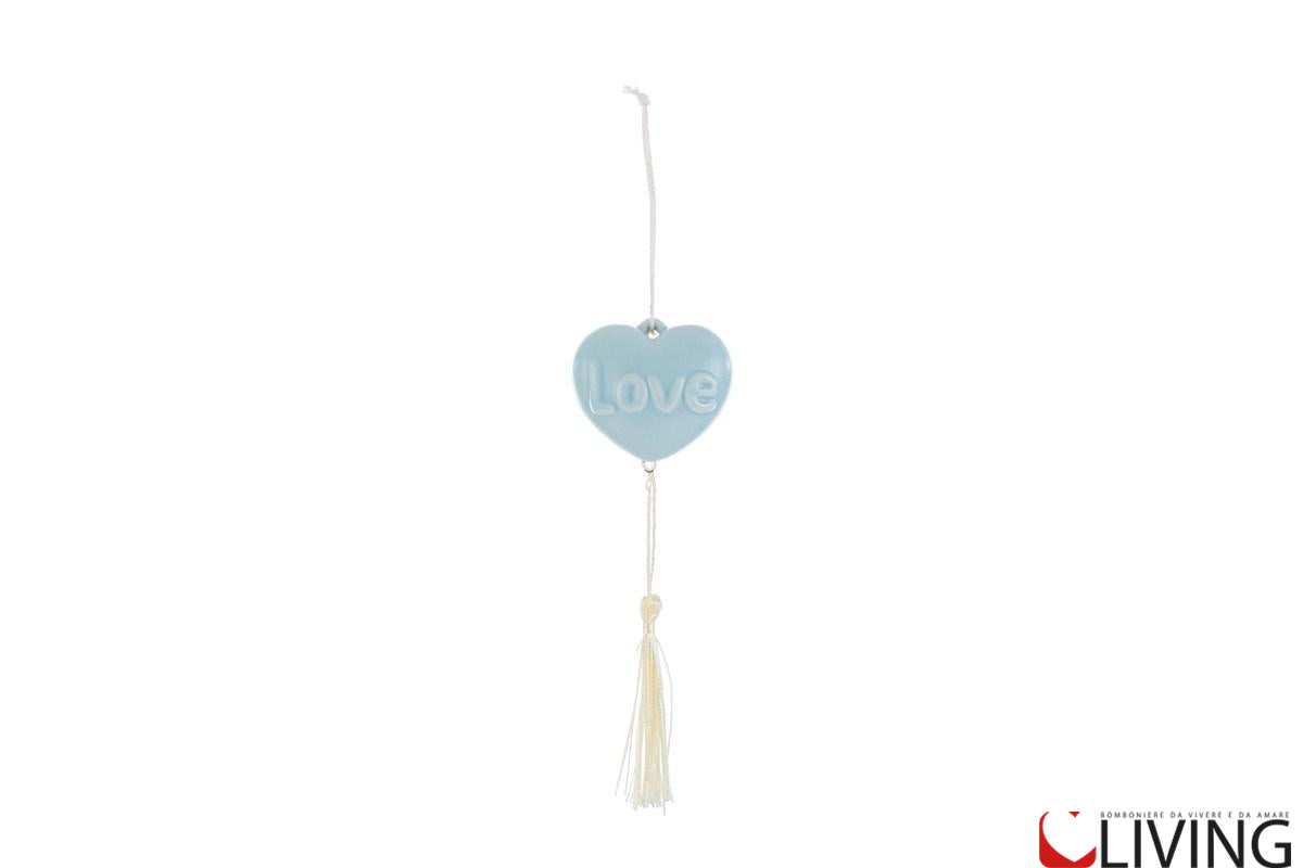 bomboniera appendino calamita cuore celeste scritta love