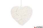 bomboniera cuore magnete porcellana bianca