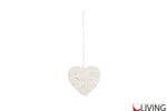 bomboniera cuore magnete porcellana bianca