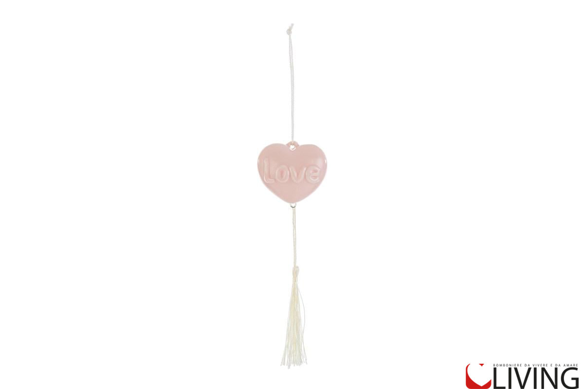 bomboniera appendino calamita cuore rosa scritta love