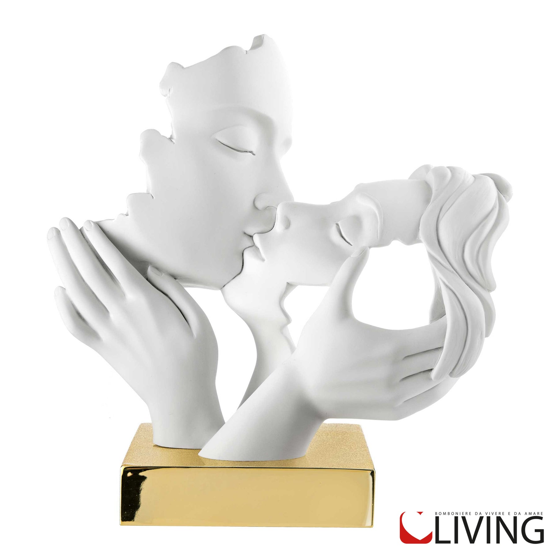 bacio coppia moderna in marmorino bongelli grande