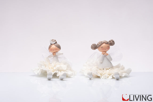 bomboniera ballerina seduta con vestitino tulle