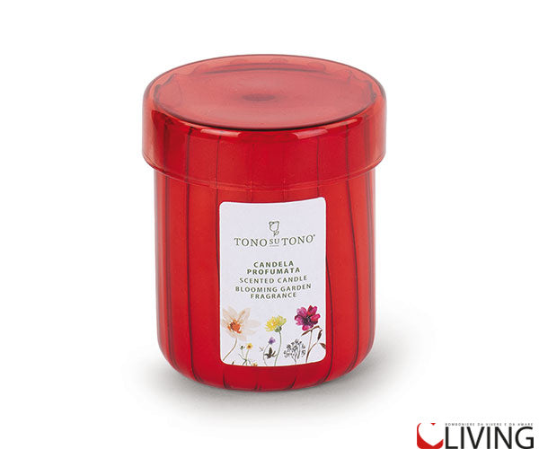 bomboniera barattolo candela rossa