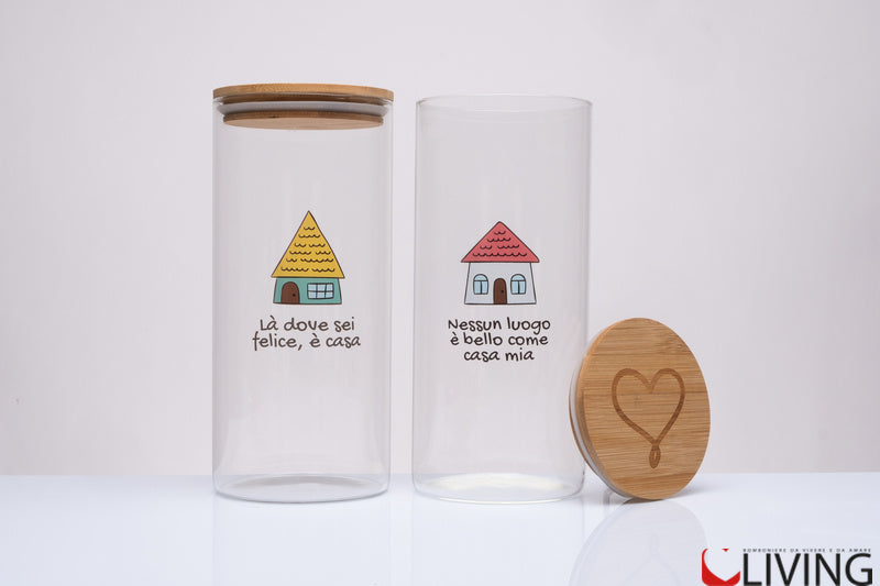 bomboniera barattolo in vetro borosilicato