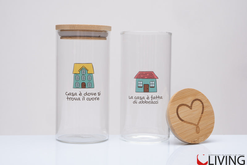 bomboniera barattolo piccolo in vetro borosilicato