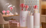 Addobbo  confettata scritta love in legno oro