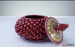 biscottiera pigna ceramica di caltagirone
