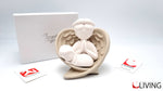 bomboniera angelo con bimbo ali beige